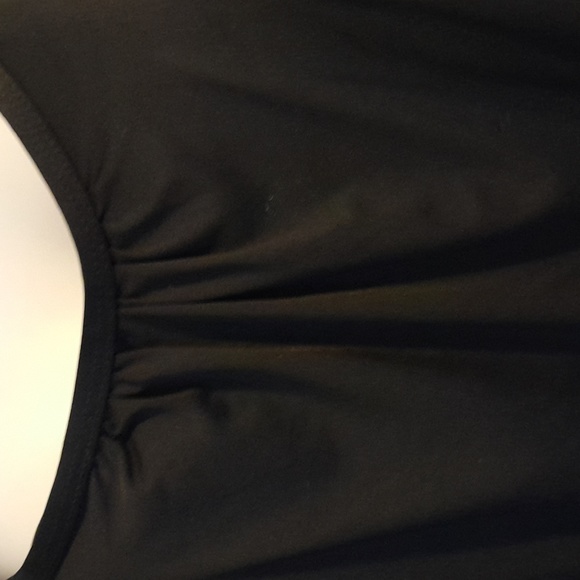 NWOT Venus black racerback  tankini bathingsuit top size 10. - Picture 3 of 7